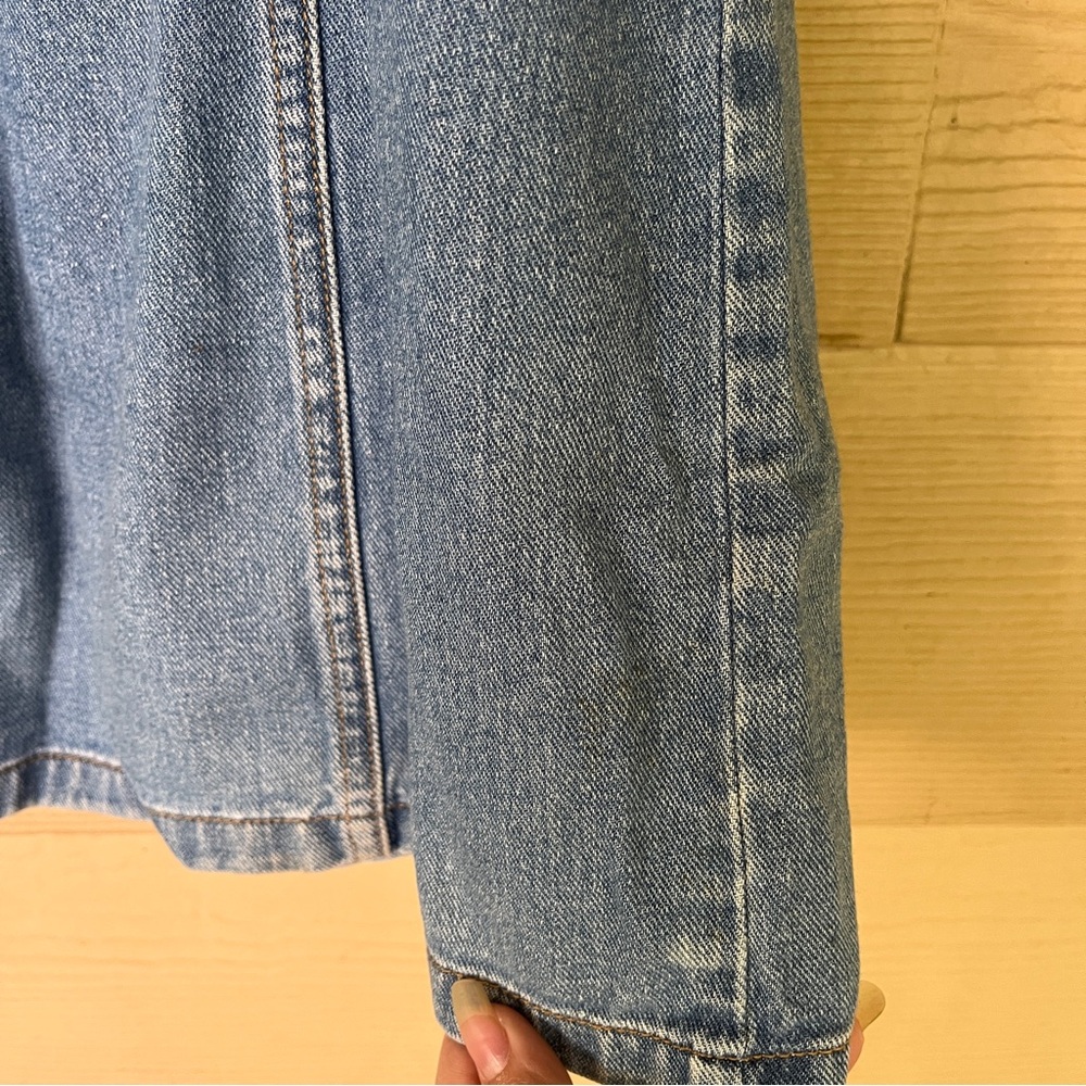 PacSun Denim Mini Dress 100% Cotton Button Down Jeans Dress Medium - Picture 8 of 9